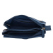Hide & Stitches Modrá kožená kabelka na mobil „Lucy“