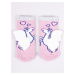 Yoclub Bavlněné dětské dívčí froté ponožky proti uklouznutí ABS vzory Barvy 6-pack SK-29/SIL/6PA