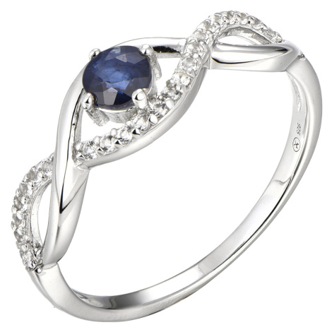 Brilio Silver Okouzlující stříbrný prsten se safírem Precious Stone SR00716N 60 mm