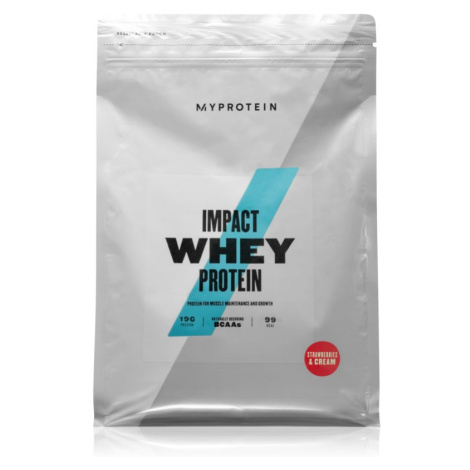 MyProtein Impact Whey Protein syrovátkový protein příchuť Strawberries & Cream 2500 g