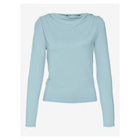 Světle modré dámské tričko Vero Moda Carol - Dámské