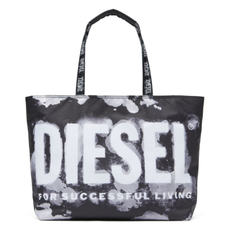Taška diesel rave tote ns x shopping bag černá