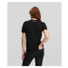 Tričko karl lagerfeld ikonik 2.0 glitter t-shirt černá