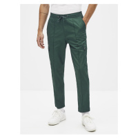 Tmavě zelené kalhoty Celio Sonar