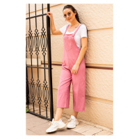 armonika Women's Light Pink Gardening Jumpsuit
