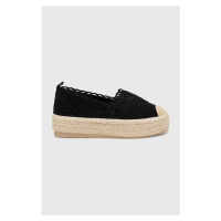 Espadrilky Answear Lab černá barva, na platformě