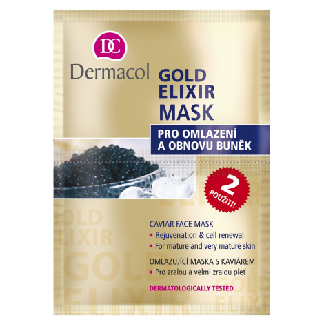 Dermacol Gold Elixir Omlazující kaviárová maska 2x8 g