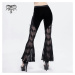 kalhoty dámské DEVIL FASHION - Gothic flared trousers with side ties