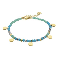 Marc Malone Korálkový náramek Gianna Blue Bracelet MCB23006G