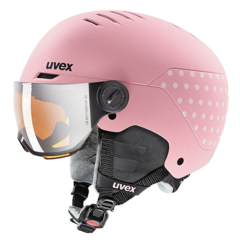 Uvex Rocket JR Visor Helmet růžová