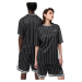 Karl Kani Chest Varsity Pinstripe Mesh T-Shirt Light 6038524