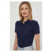 Tričko Lacoste dámské, tmavomodrá barva, s límečkem, PF5462-001