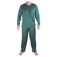 Oleg pánské pyžamo dlouhý rukáv V2122 zelená