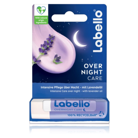 Labello Over Night Care regenerační balzám na rty s levandulí 4.8 g