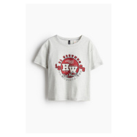H & M - Tričko's potiskem - šedá