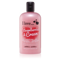 I love... Strawberries & Cream sprchový a koupelový krém 500 ml