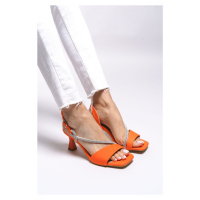 Riccon Rignyrth Women's Heeled Sandals 001288 Orange