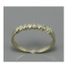 Dámský zlatý prsten s bílými zirkony 2086