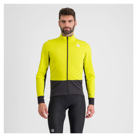 SPORTFUL Cyklistická větruodolná bunda - NEO SOFTSHELL - žlutá