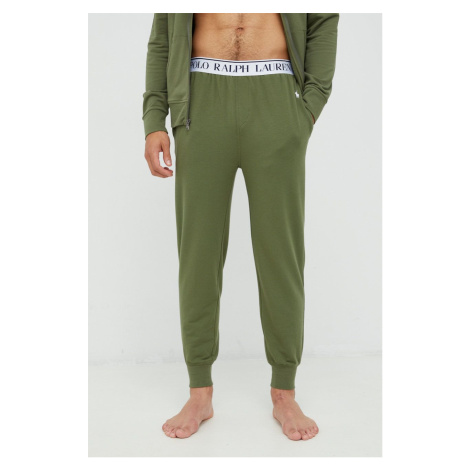 Kalhoty Polo Ralph Lauren pánské, zelená barva, hladké