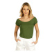 Dámské tričko s krátkým rukávem Litex 5D097 | trávově zelená