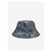 Tmavě modrý dámský vzorovaný klobouk ORSAY