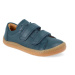 FRODDO TENISKY LEATHER D-VELCRO Blue Dětské barefoot tenisky