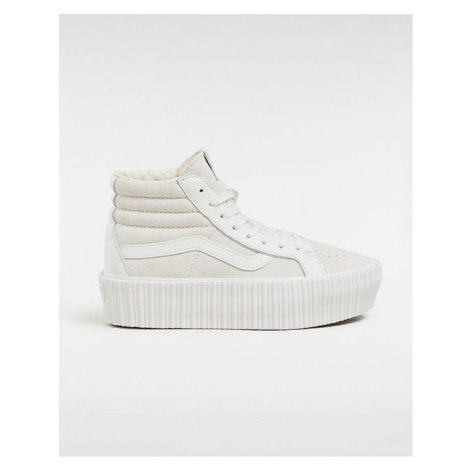VANS Premium Sk8-hi 38 Reissue Platform Shoes Women White, Size