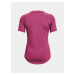 Růžové dámské tričko Under Armour UA Rush Scallop SS
