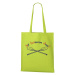 DOBRÝ TRIKO Bavlněná taška pro vodáky s potiskem AHOJ Barva: Limetková