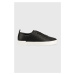 Kožené sneakers boty Calvin Klein Low Top Lace Up Mono , černá barva