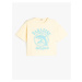 Koton T-Shirt Dolphin Print Short Sleeve Crew Neck Cotton