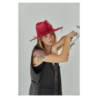 Vlněný klobouk LE SH KA headwear Siver West červená barva, vlněný