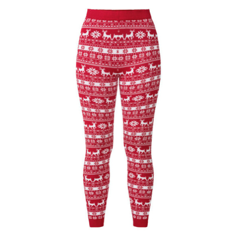esmara® Dámské vánoční pletené legíny XXL (červená)