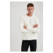 DEFACTO Comfort Regular Fit Relaxed Fit Basic Plain Sweatshirt