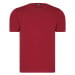 T8569 DEWBERRY BIKE COLLAR MEN'S T-SHIRT-PLAIN BURGUNDY