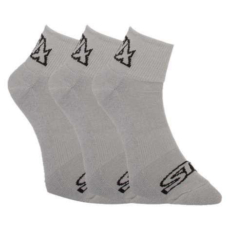 3PACK ponožky Styx kotníkové šedé (HK10626262)
