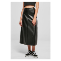 Ladies Synthetic Leather Midi Skirt