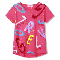 Dívčí tričko KUGO HC9335, růžová Barva: Růžová