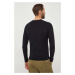 Vlněný svetr Calvin Klein pánský, černá barva, lehký, K10K112413