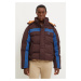 Péřová bunda adidas Originals Prem Puffer Jacket pánská, hnědá barva, zimní, JL9556