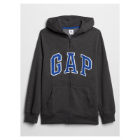 Černá klučičí mikina GAP Logo zip hoodie