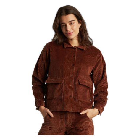 Dedicated Shirt Lima Corduroy Brown Ženy - Košile Dedicated - Hnědá - 19062-M - Size: