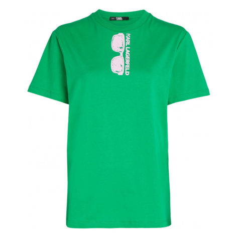 Tričko karl lagerfeld fun relaxed t-shirt zelená
