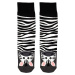 Veselé vysoké ponožky zebra 1979 šedá
