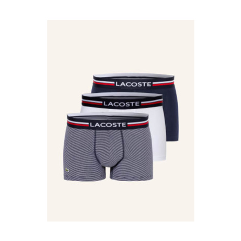 Lacoste Boxerky, 3 Kusy V Balení tmavě modrá/ bílá