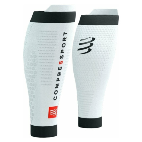 Compressport R2 3.0 White/Black Běžecké návleky na lýtka