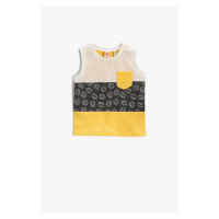 Koton Baby Boy Ecru Patterned Singlet