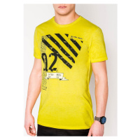 Ombre Pánské tričko s potiskem Final žluté Žlutá