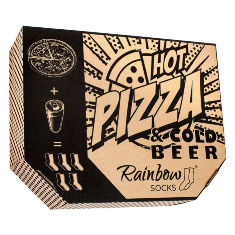 Sada Rainbow Socks Pizza & Beer 5 párů Kesi